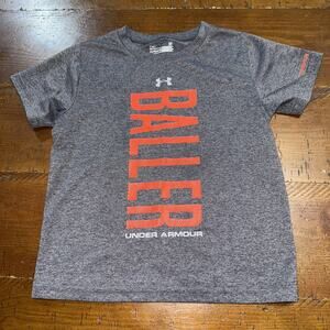 Under Armour Grey Baller Heat Gear Shirt in Size 3T Kids